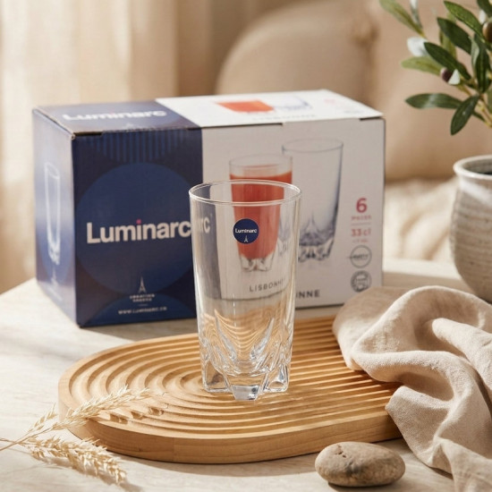 Glass Cup Set - 6 Pcs